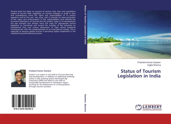 Обложка книги Status of Tourism Legislation in India, Prashant Kumar Gautam and Yogita Sharma