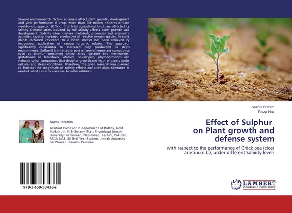 Обложка книги Effect of Sulphur on Plant growth and defense system, Saima Ibrahim and Faiza Naz