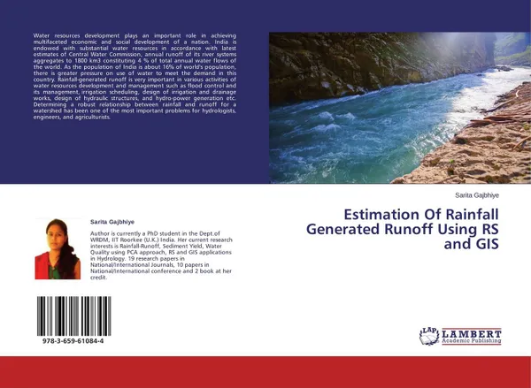 Обложка книги Estimation Of Rainfall Generated Runoff Using RS and GIS, Sarita Gajbhiye