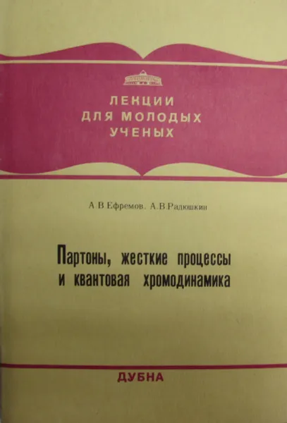 Обложка книги Партоны, жесткие процессы и квантовая хромодинамика, Ефремов А.В., Радюшкин А.В.