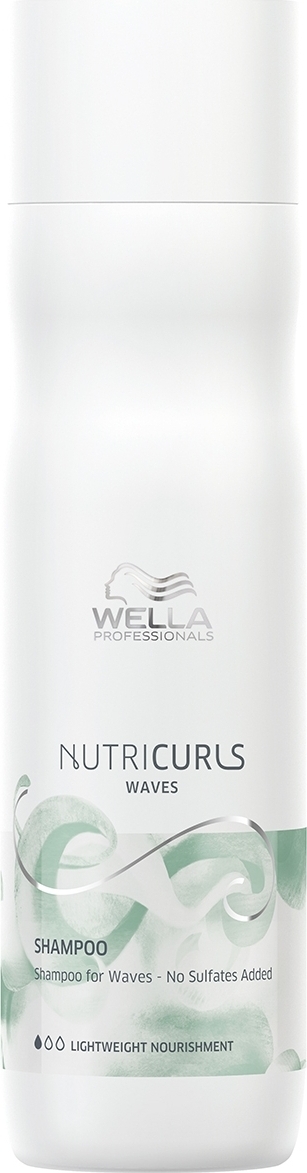 фото Бессульфатный шампунь для вьющихся волос Wella Professionals Nutricurls Shampoo for Waves - No Sulfates Added, 250 мл