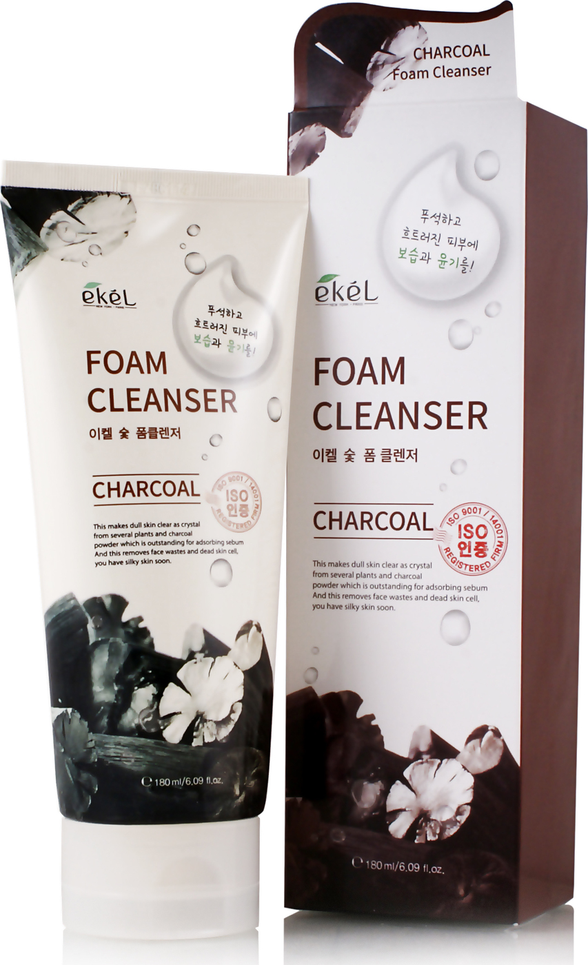 фото Пенка для умывания с древесным углем - EKEL Charcoal Foam Cleanser