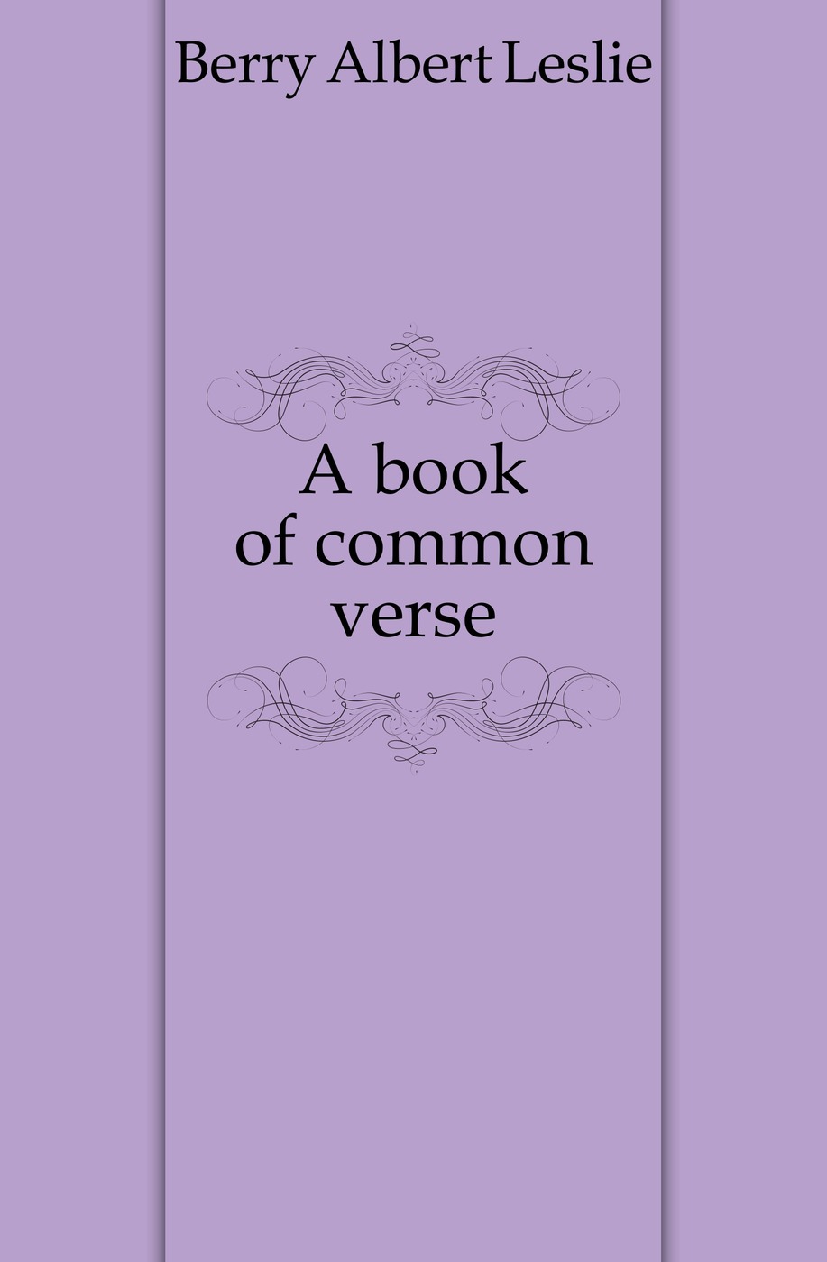 A book of common verse