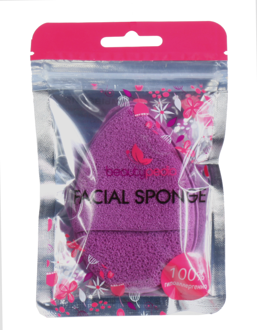фото Спонж для умывания очищающий фиолетовый Beautypedia