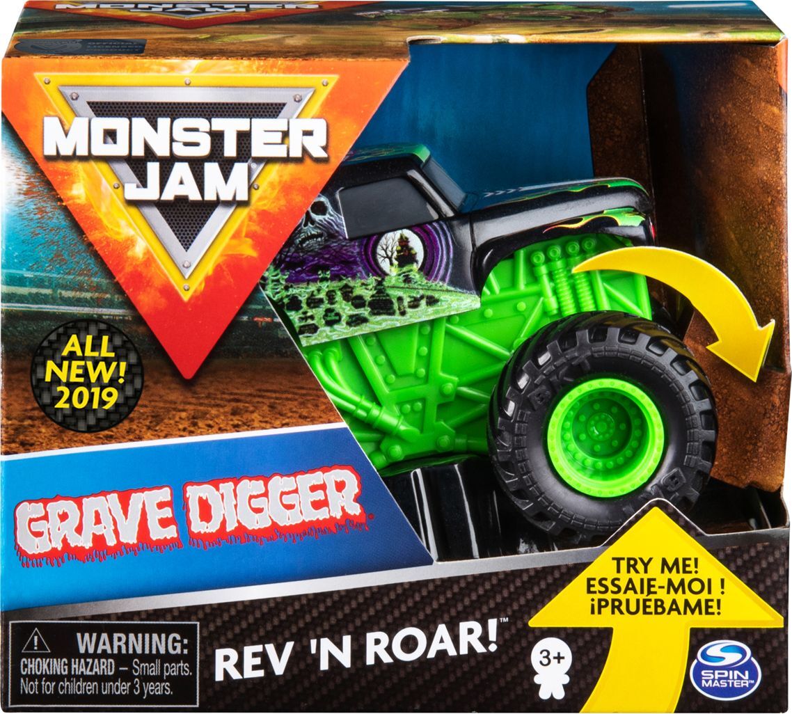 Машинка Monster Jam Inнетvation Звуки мотора Grave Digger, 6044990_20103737  - купить с доставкой по выгодным ценам в интернет-магазине OZON (1220540637)