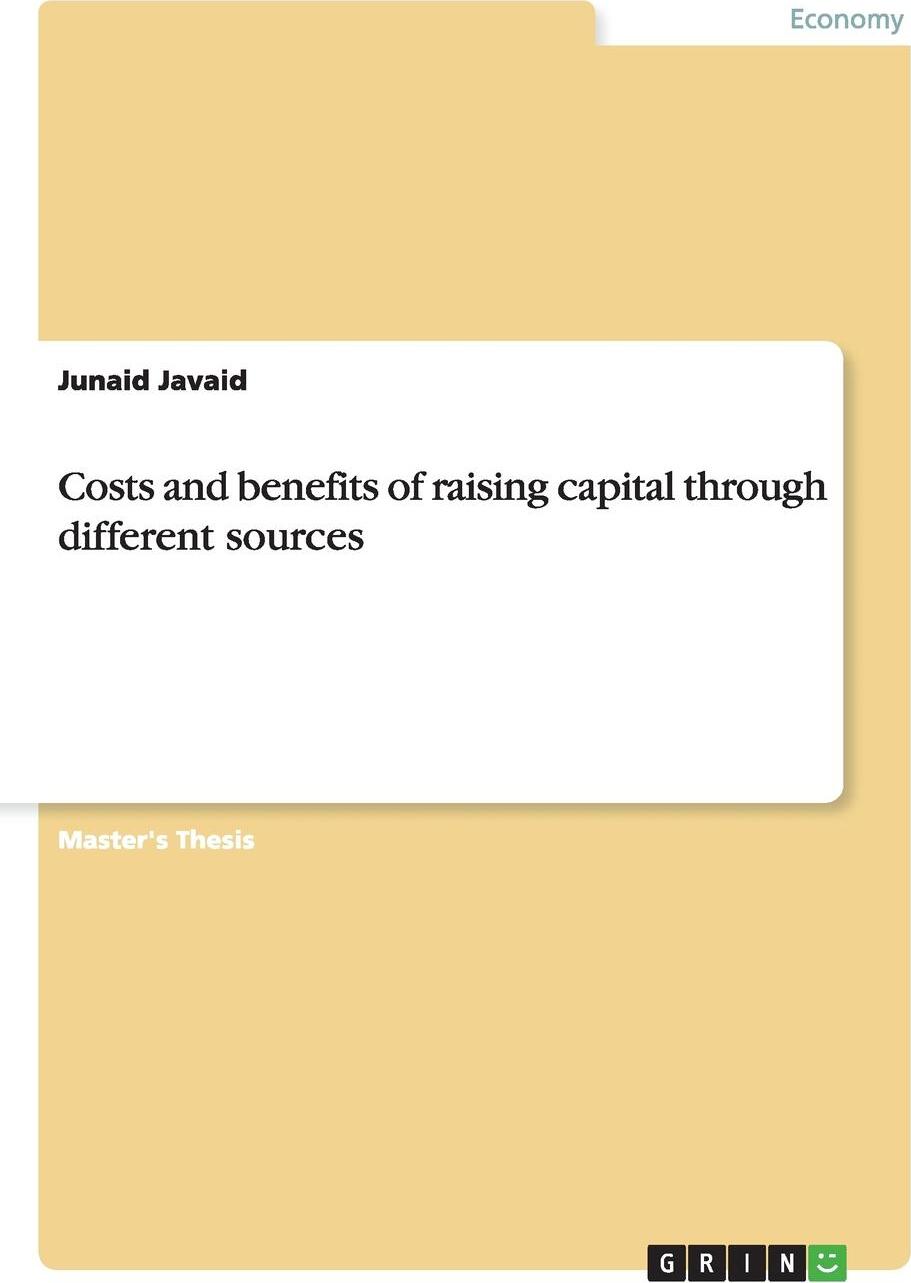 фото Costs and benefits of raising capital through different sources