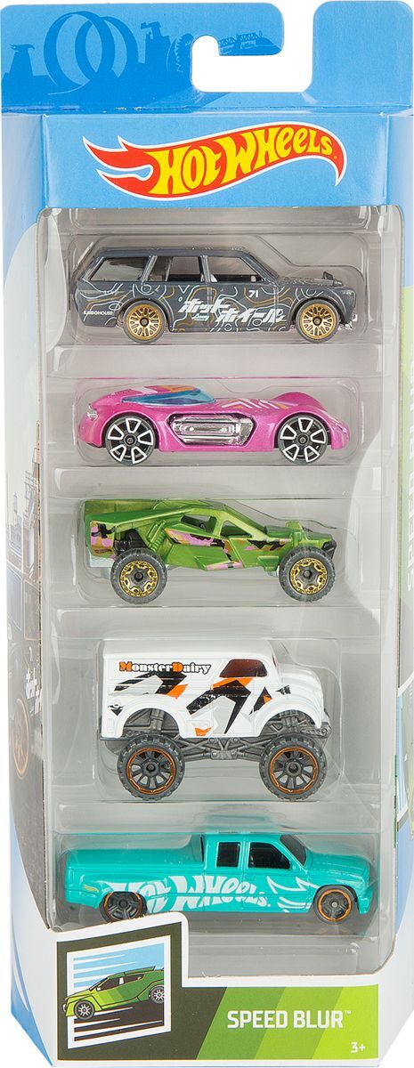 фото Набор машинок Hot Wheels Flames, 1806_FYL13, 5 шт