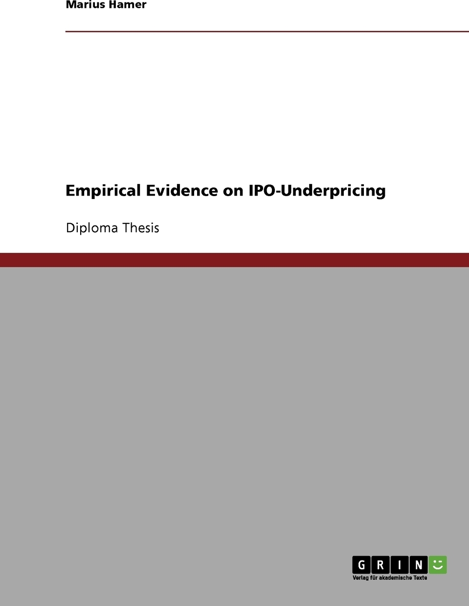 фото Empirical Evidence on IPO-Underpricing