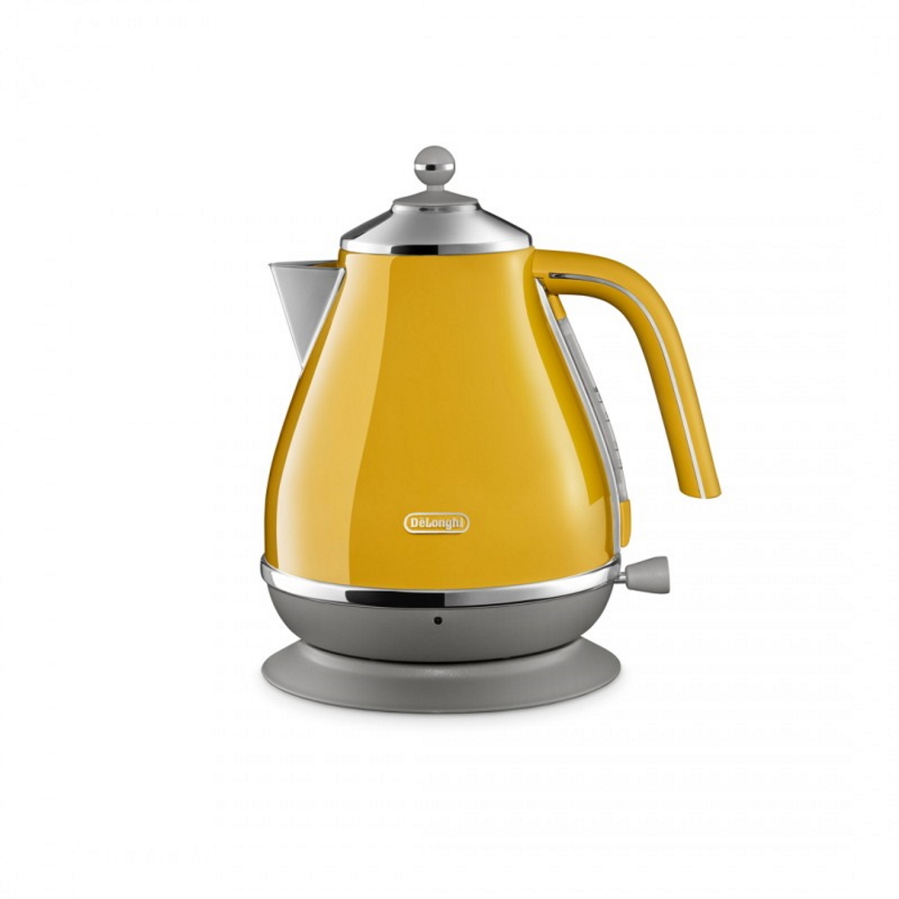 Купить электрический чайник DeLonghi KBOC2001.Y, Металл, желтый по ...