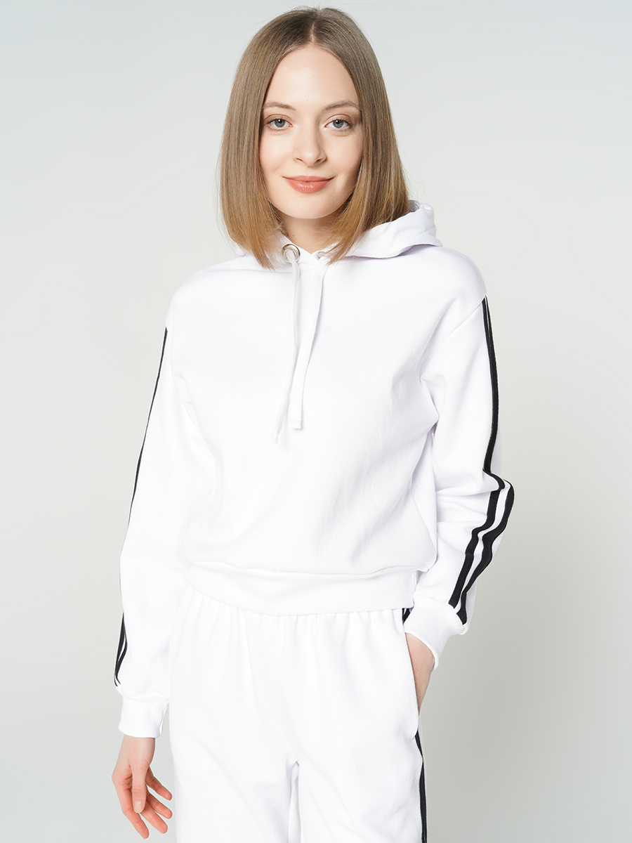 i am gia white zip up