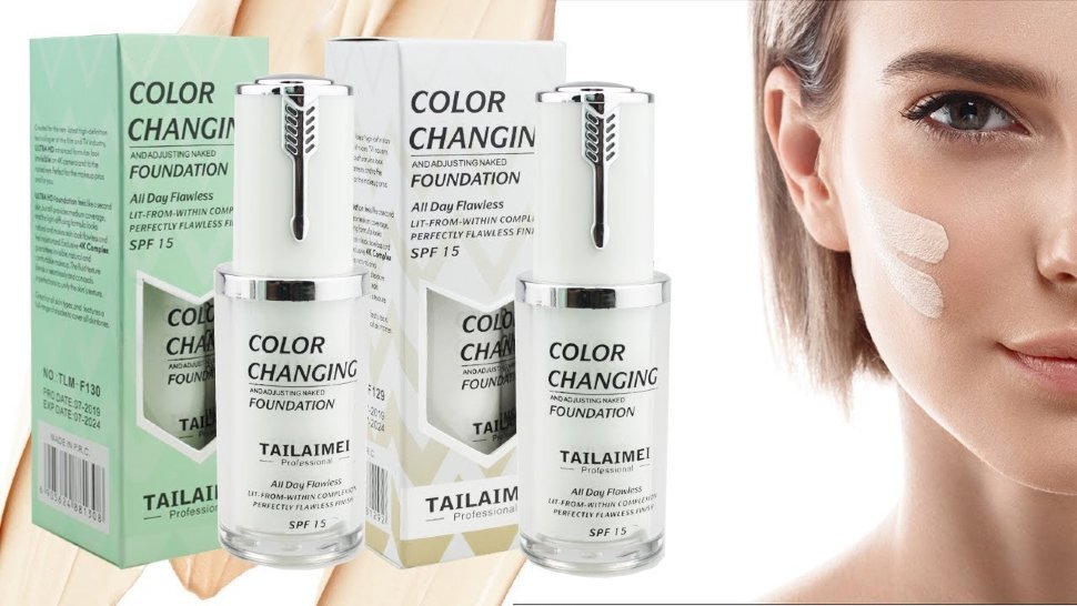 40. Tailaimei Professional Foundation Color Changing тональная основа прояв...