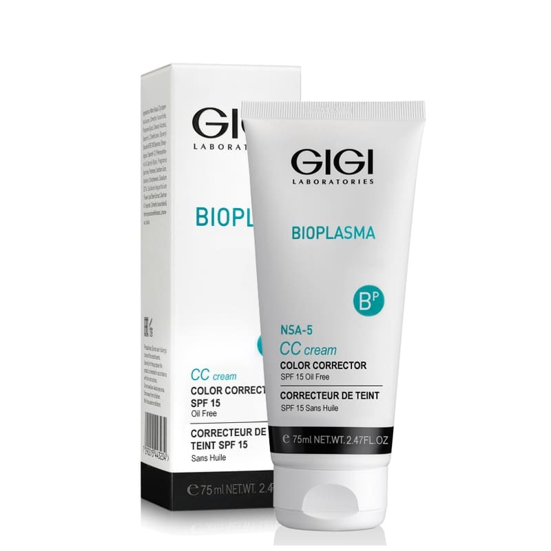 GIGI Крем для коррекции цвета кожи с SPF 15 Bioplasma CC Cream, 75 мл