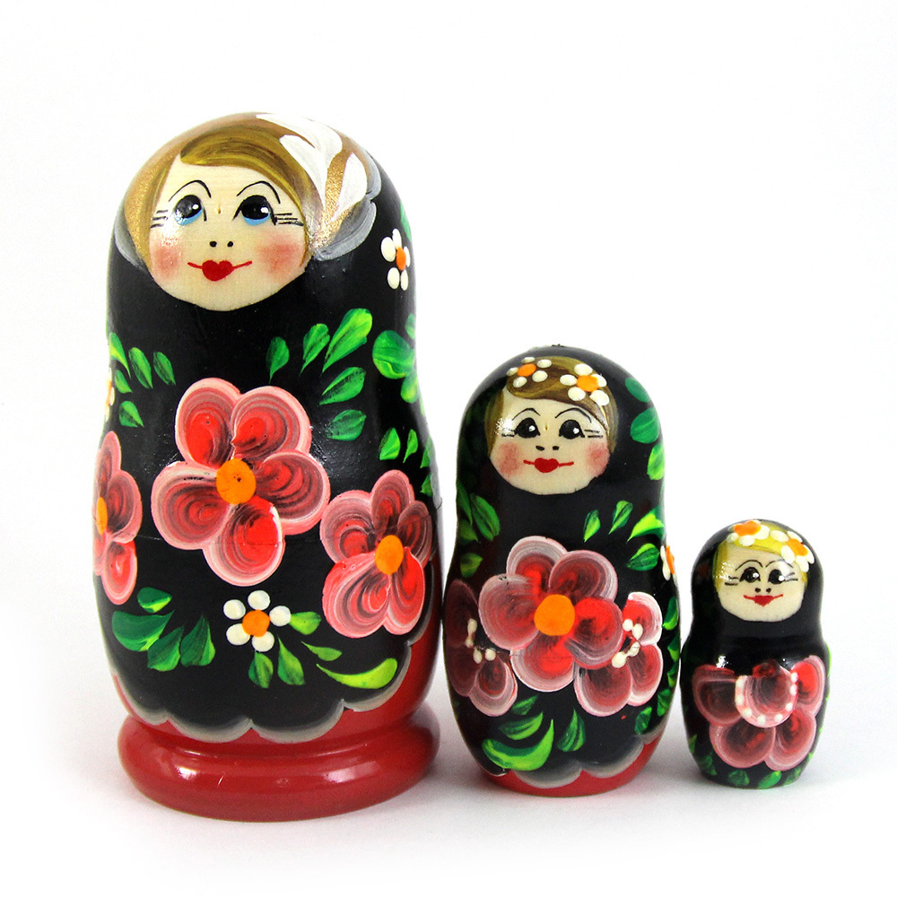 Матрешка цветы картинки
