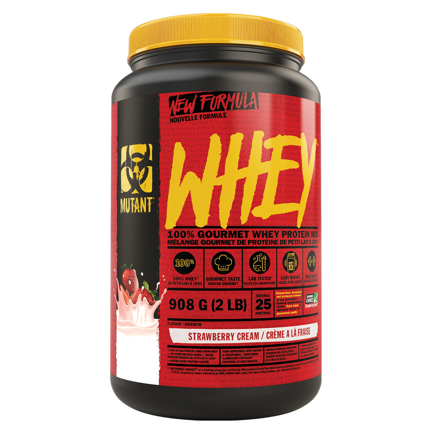 Протеин Mutant Whey 908 гр Клубничный Крем — купить в интернет-магазине ...
