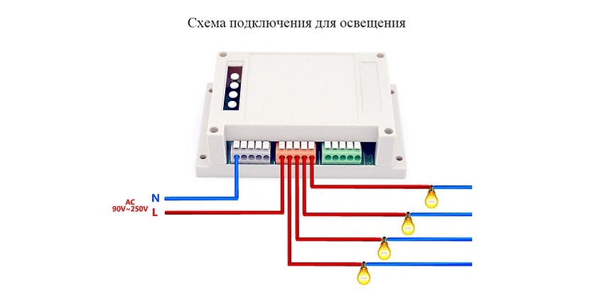 Схема подключения sonoff 4ch