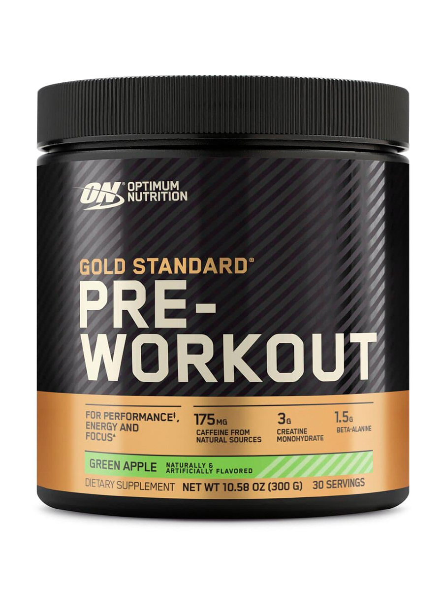 Предтренировочный комплекс Optimum Nutrition Gold Standard Pre-Workout 300 гр Зелёное яблоко