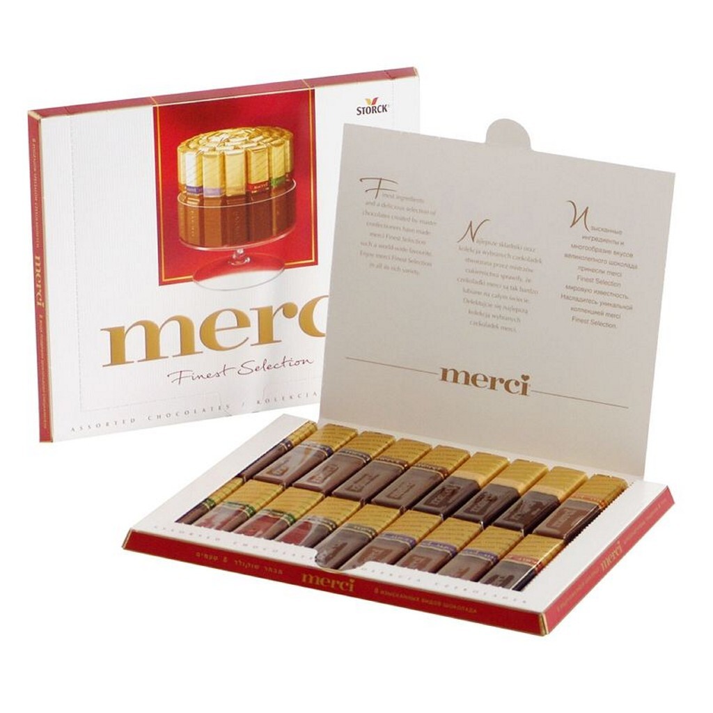 Набор конфет Merci (Мерси), ассорти, 250 г — купить в интернет-магазине ...