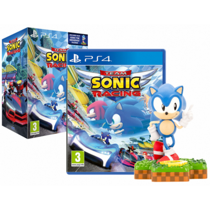 Игра Team Sonic Racing. Special Edition (с фигуркой Sonic 10см) для PS4