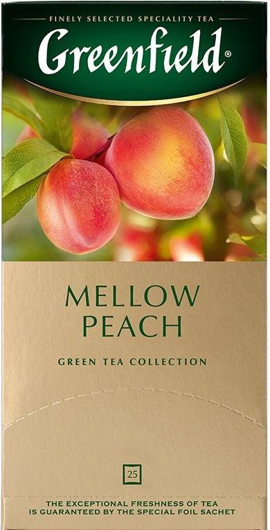 Зеленый чай в пакетиках Greenfield Peach Mellow, 25 шт — купить в ...
