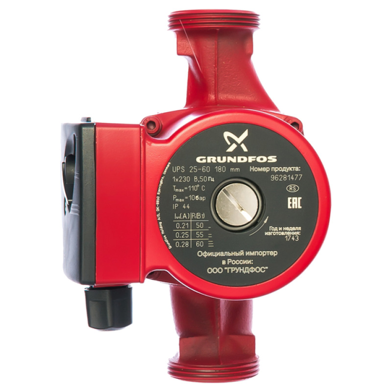 Циркуляционный насос Grundfos UPS 25-60 60 Вт VSE-96281477 - купить в ...