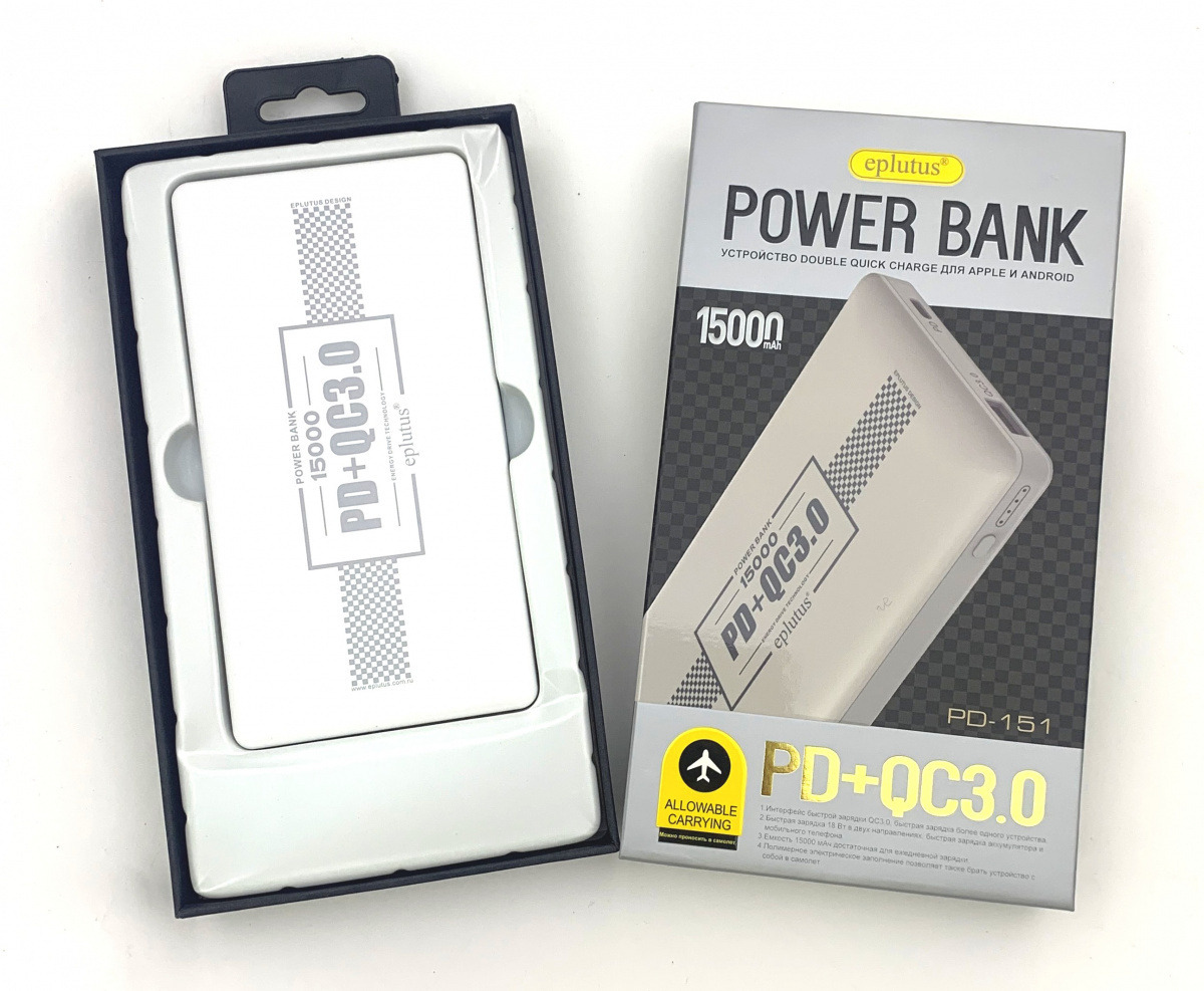 Внешний аккумулятор (Power Bank) Eplutus PD-151 - купить по выгодным ...