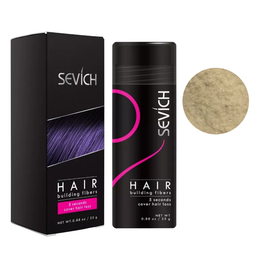 Sevich загуститель для волос  Hair Fibers, 25 гр, light blonde (светло-русый)