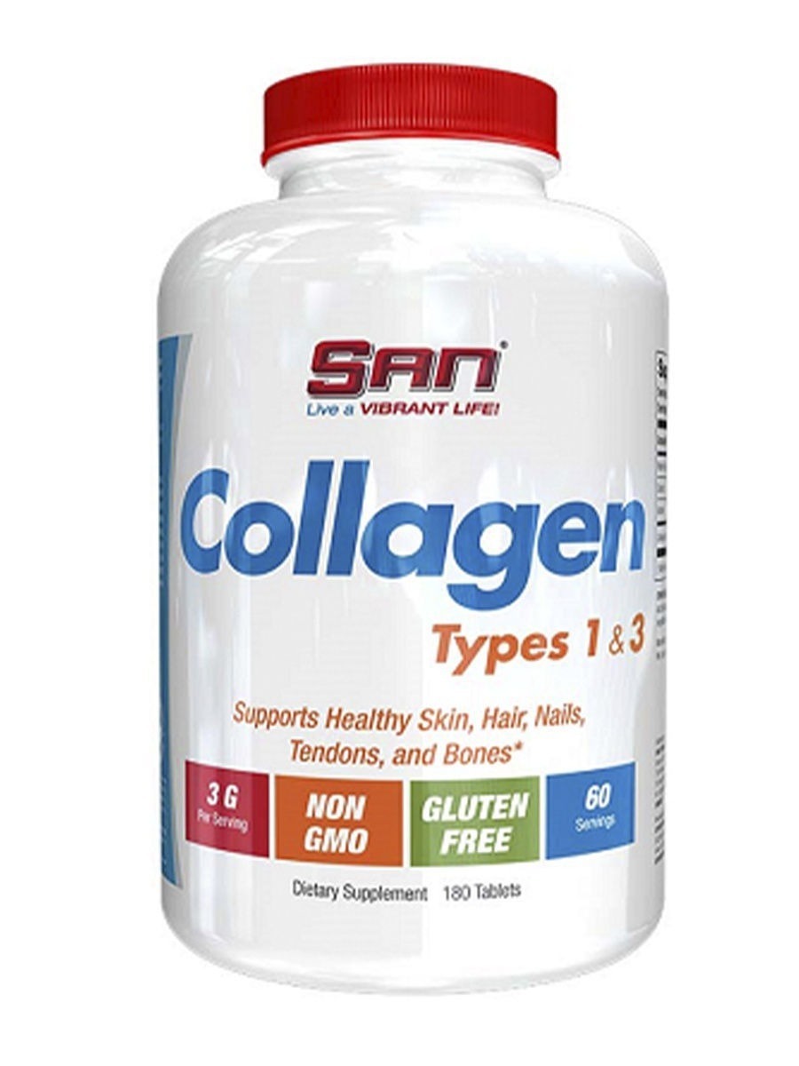 Коллаген SAN Collagen Types 1 & 3 Tablets (180 табл.) — купить в