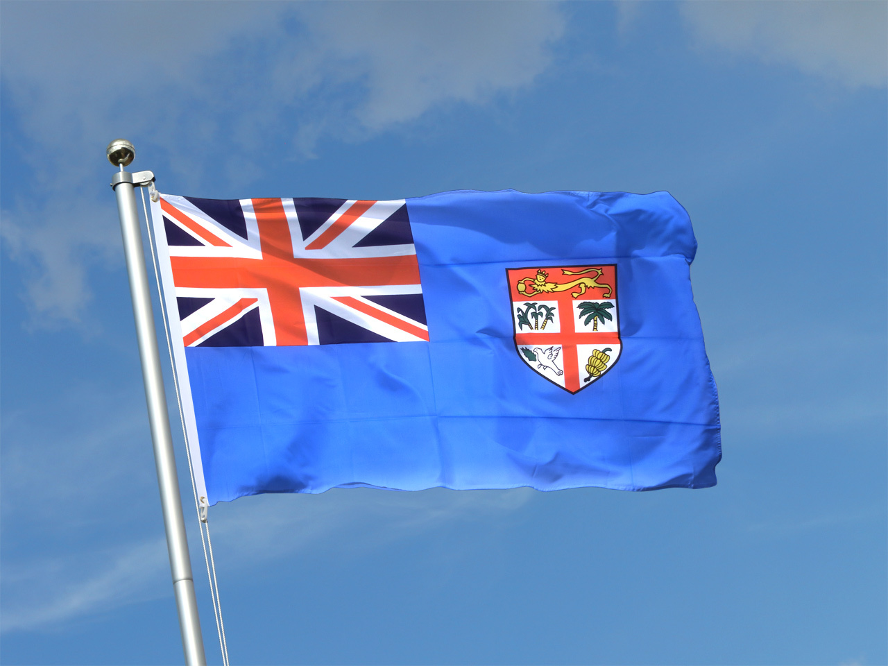 Фиджи флаг и герб. Fiji флаг. Синий флаг с флагом великобритании. Фиджи флаг 2022. Герб фиджи.