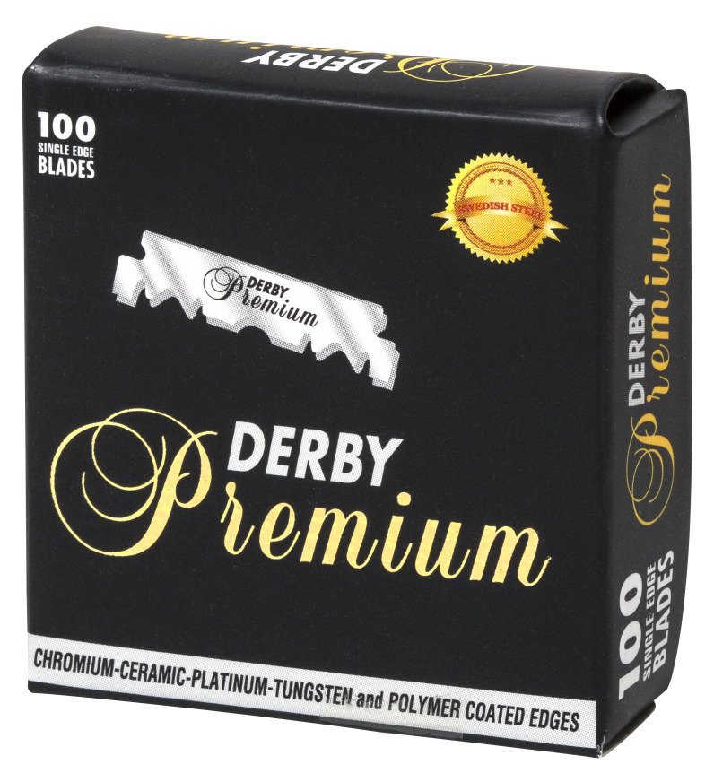 Derby PREMIUM Barber Razor - Лезвия (Половинки) 100 шт