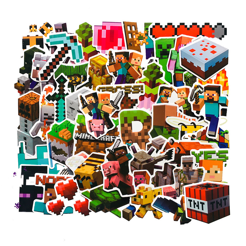 Набор наклеек Майнкрафт 49 шт./Minecraft sticker pack 49pcs /Стикеры ...