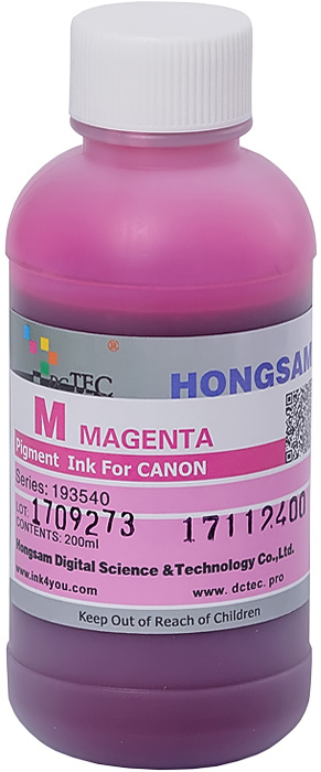 ЧернилаDCTecпигментныеCanonTM-200Magenta(малиновый)200мл