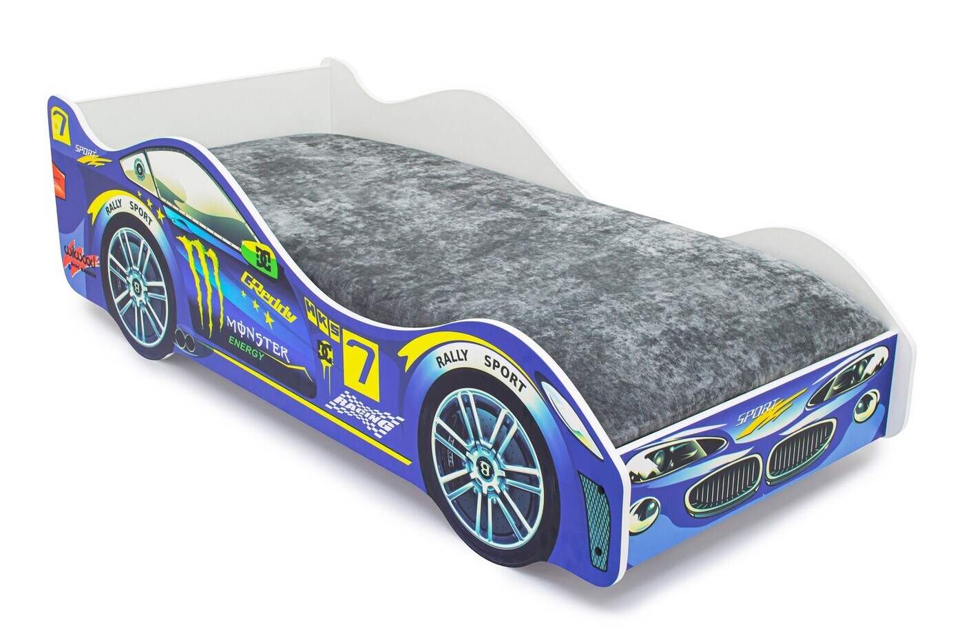 Кровать-машина Kiddy Plus ящик+3d бампер