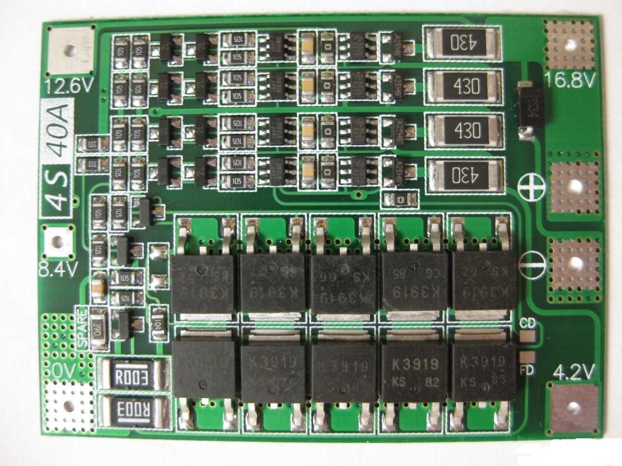 Bms плата 18650 4s 40a схема подключения