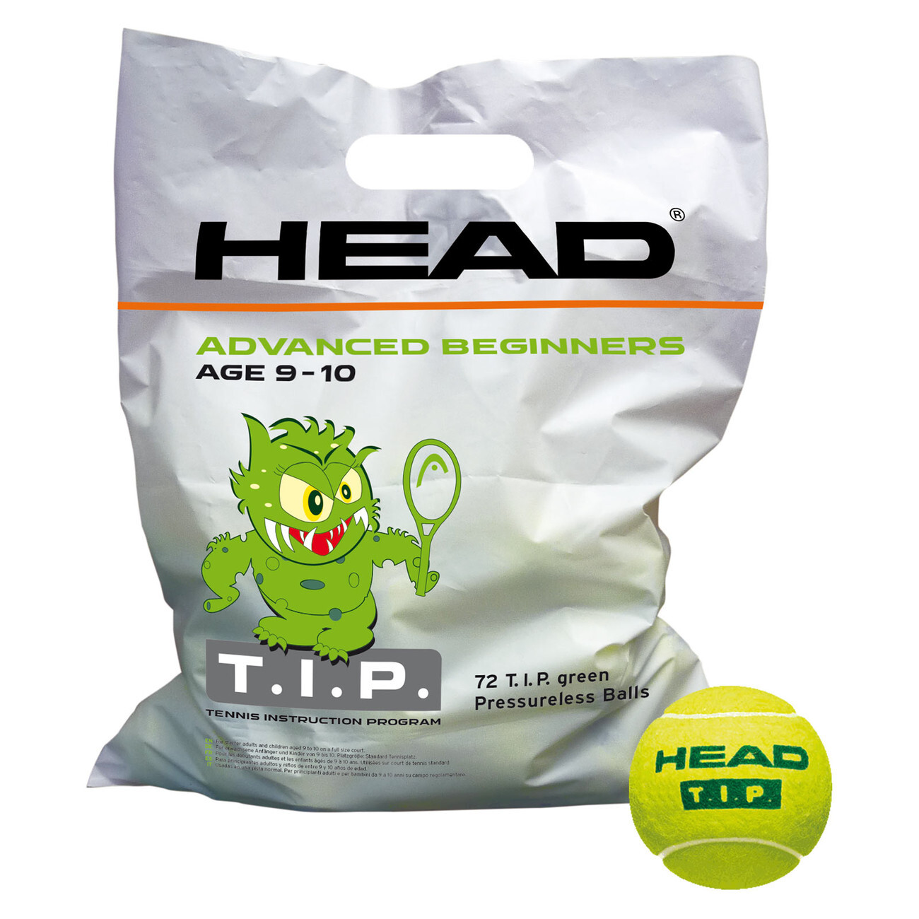 Мячи теннисные Head 72B TIP green