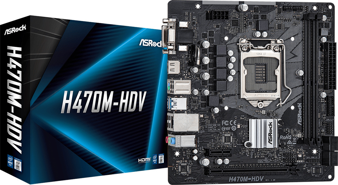 ASRock Материнская плата H470M-HDV DDR4