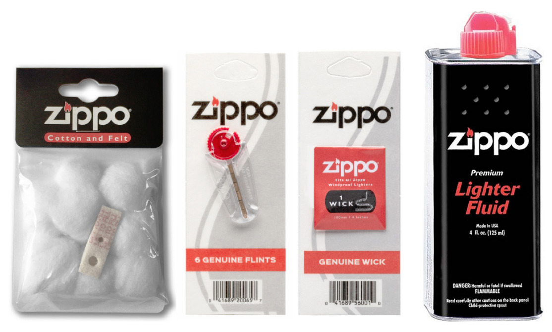 Характеристики Набор Zippo для зажигалки: ремкомплект, кремни 6 шт .