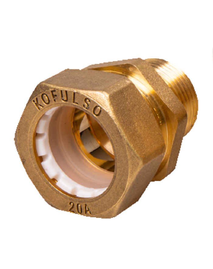Муфта Kofulso обжимная латунная разъемная 20х3/4\" EF НР для ...
