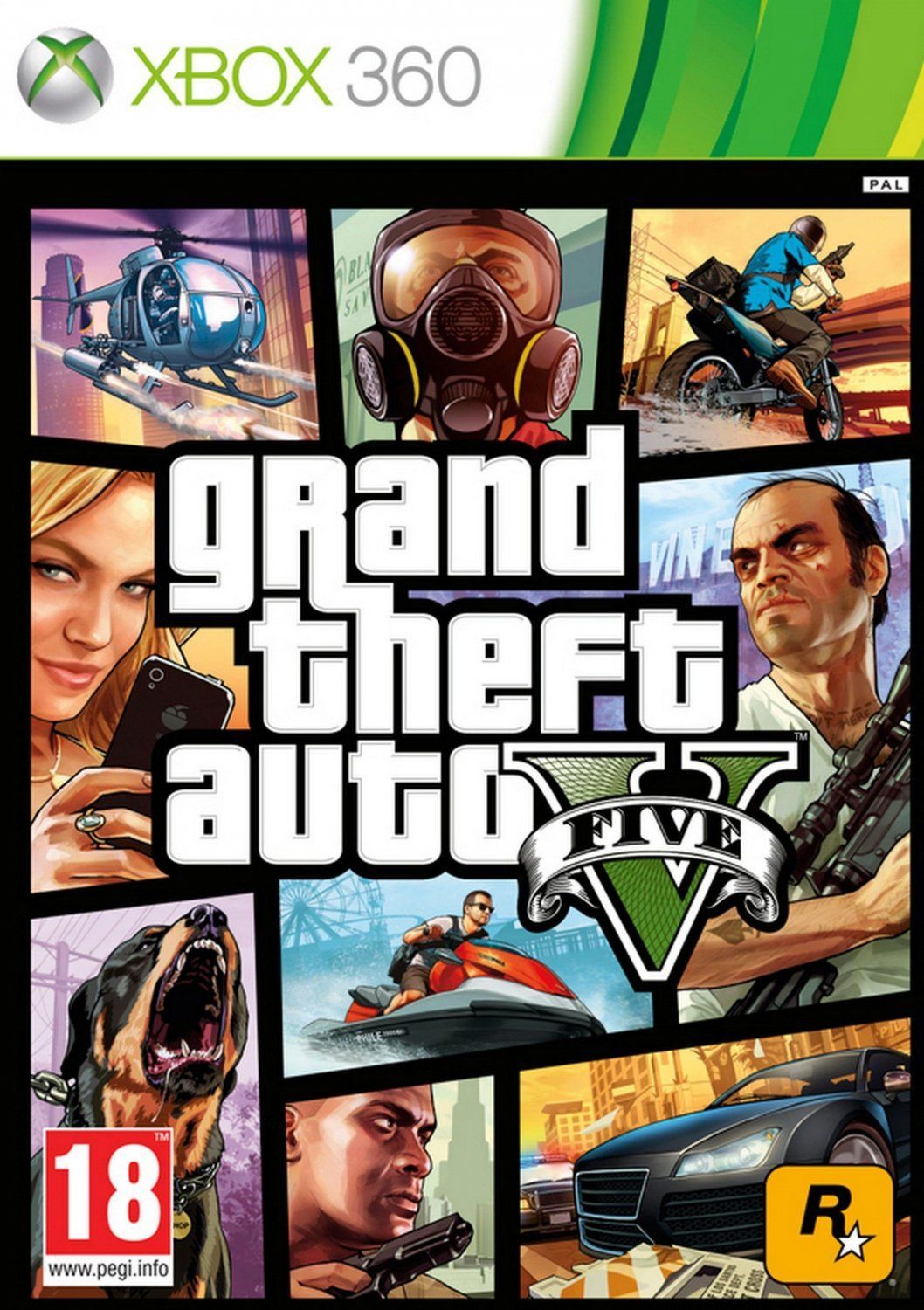 Игра GTA: Grand Theft Auto 5 V Русская (XBox 360, Русские субтитры)