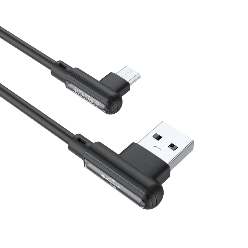 BOROFONEКабельдлямобильныхустройствUSB2.0Type-A/micro-USB2.0Type-A,1м,черный