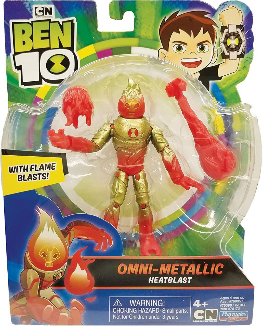 Фигурка BEN 10 OMNI-METALLIC HEATBLAST ЧЕЛОВЕК-ОГОНЬ 12.5 см