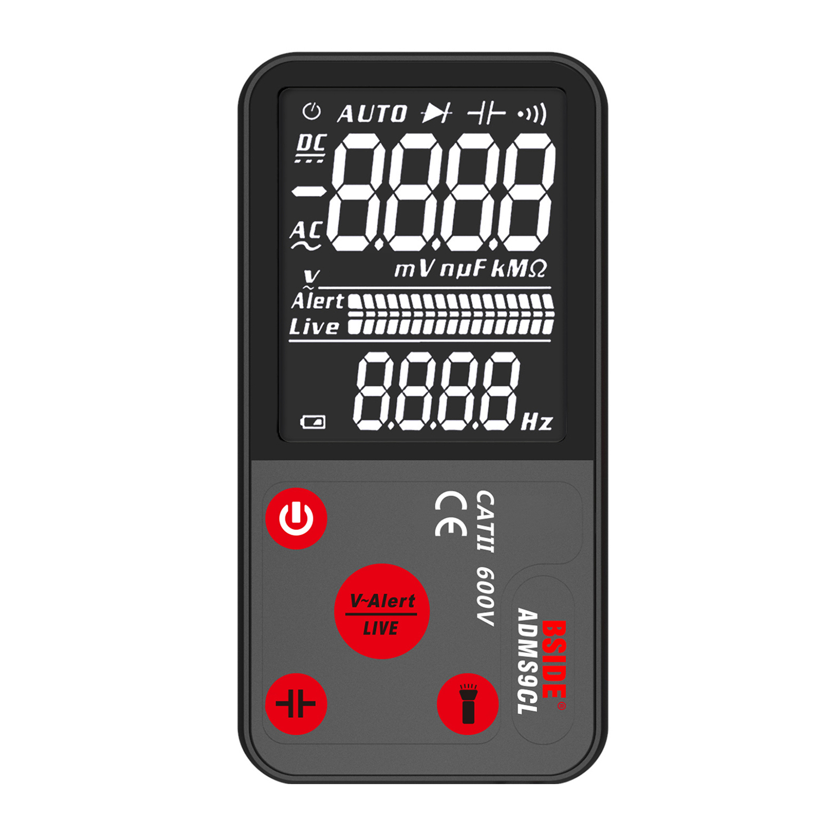 Цифровой мультиметр BSIDE ADMS9CL TRMS 9999 отсчетов ультрапортативный Ом Вольт