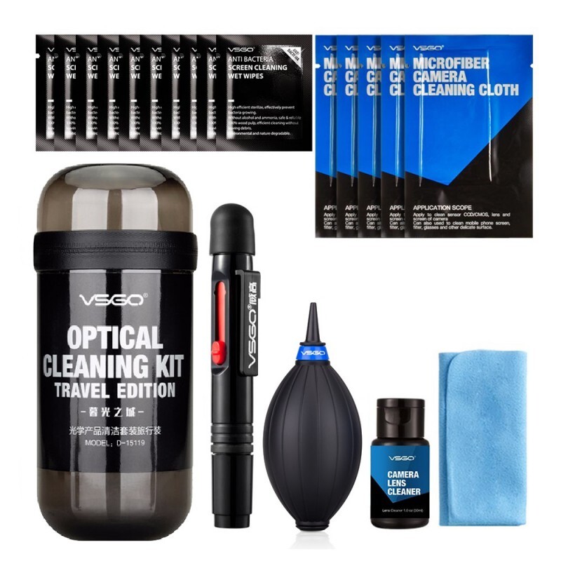 Clean travel. Vsgo travel kit-01. набор для чистки vsgo startkit. чистящий комплект для фотоаппарата  dkl-20. средство для чистки камер видеонаблюдения.