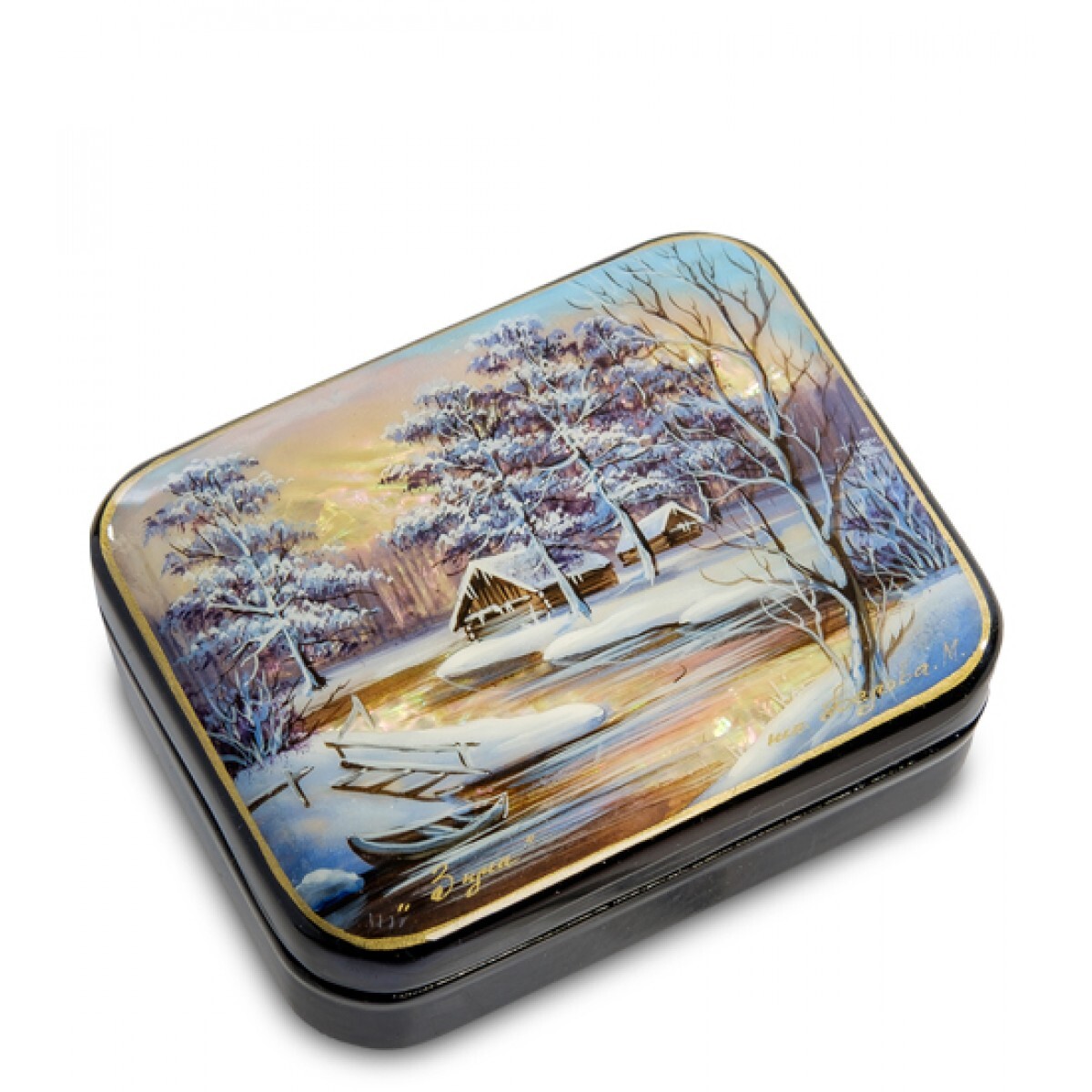 Федоскино художник стриж. Федоскинская шкатулка зима. Шкатулки федоскино деревня. Шкатулка федоскино. Федоскино шкатулки.