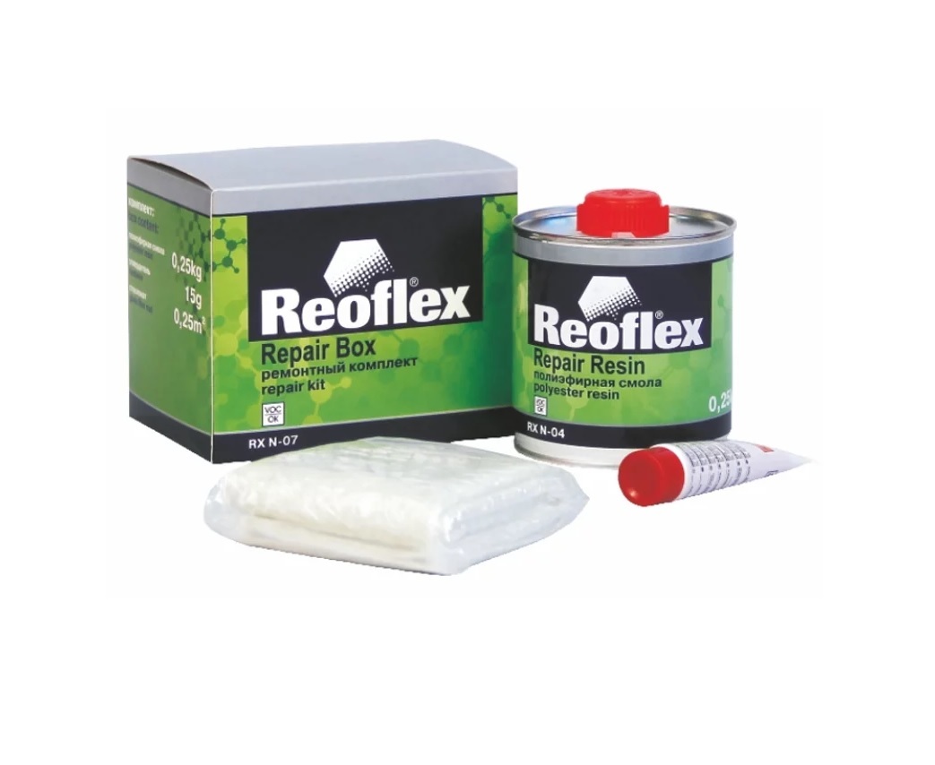 Reoflex рем.комплект (смола 0,25кг+стекломат150гр/1м.кв.+отвердитель)