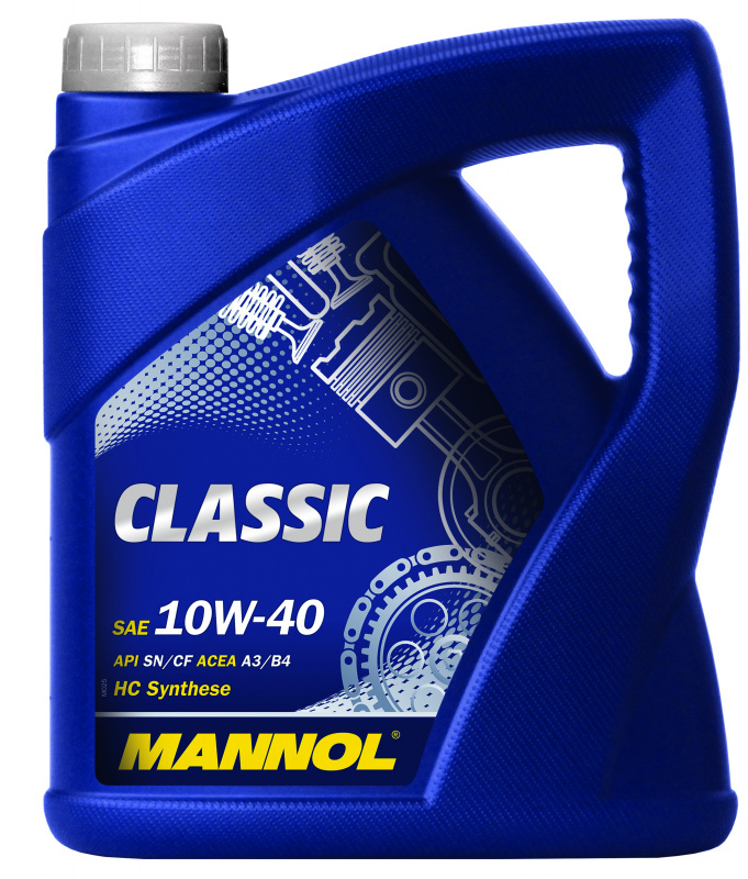 MANNOL classic 10w40 10W-40 Масло моторное, Полусинтетическое, 4 л