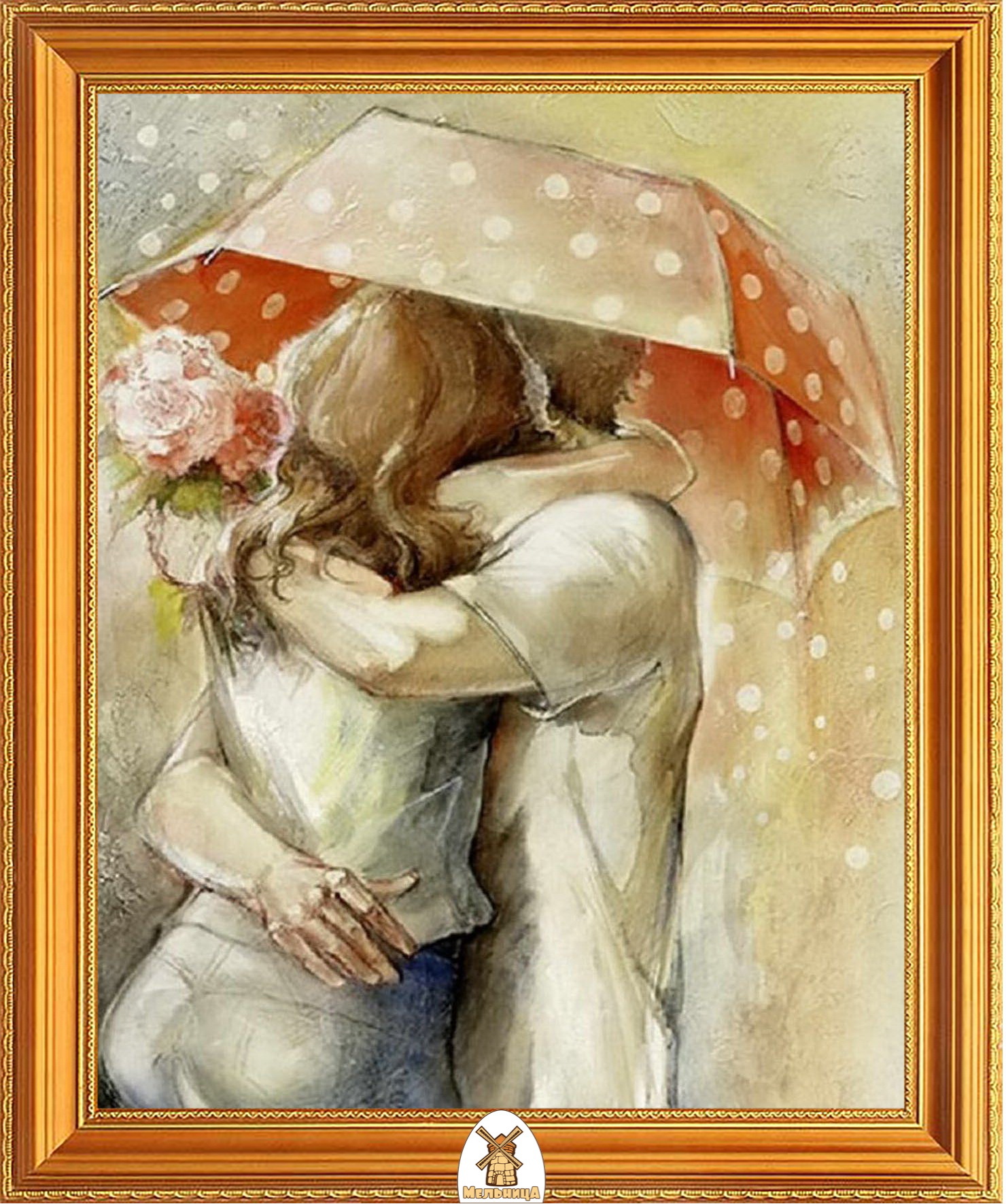 Картина по номерам поцелуй Лена Сотскова