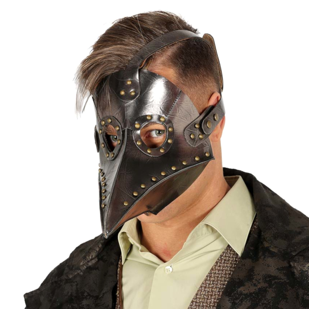 Купить маски взрослому. Маска стимпанк Чумной доктор. Кожаная маска. Необычные маски.