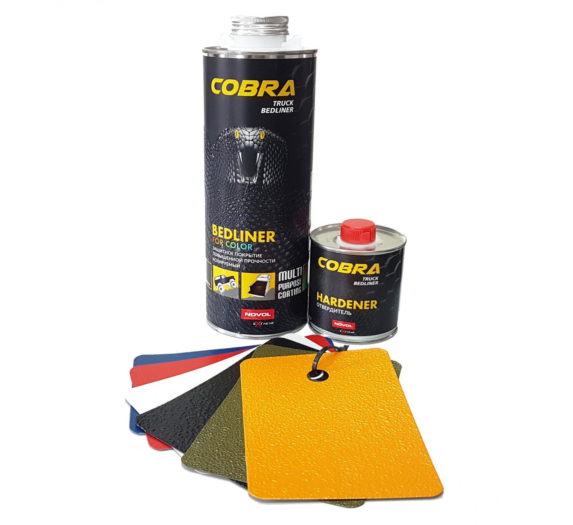 Защитное покрытие Novol Extreme Cobra Truck Bedliner колеруемое 0,6 л. с  отвердителем 0,2 л.