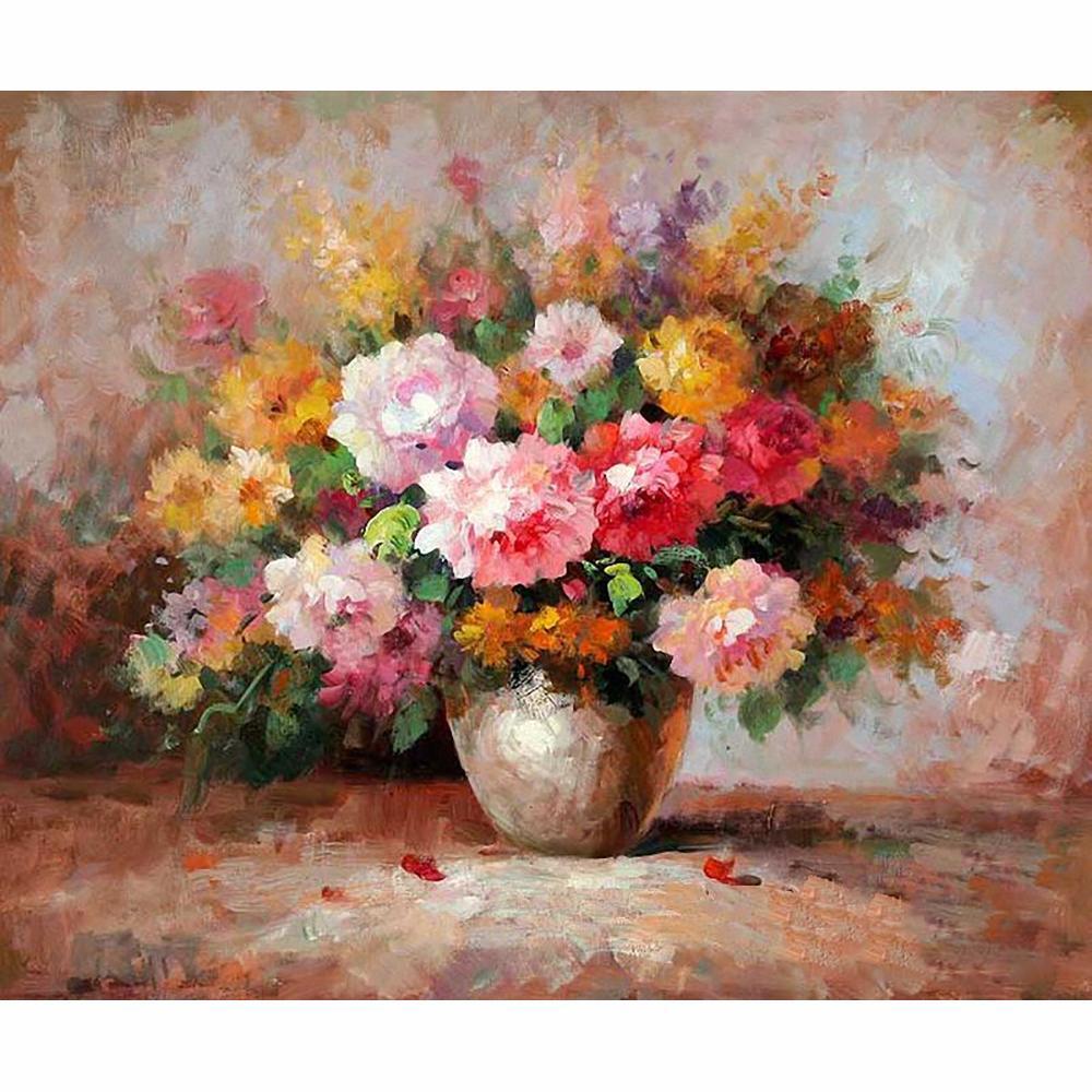 Painting flowers. Цветы в золотой вазе маслом. Картина арты цветы в вазе масло. Разноцветные цветы в прямоугольной вазе маслом. Impressionist Flower Painting.