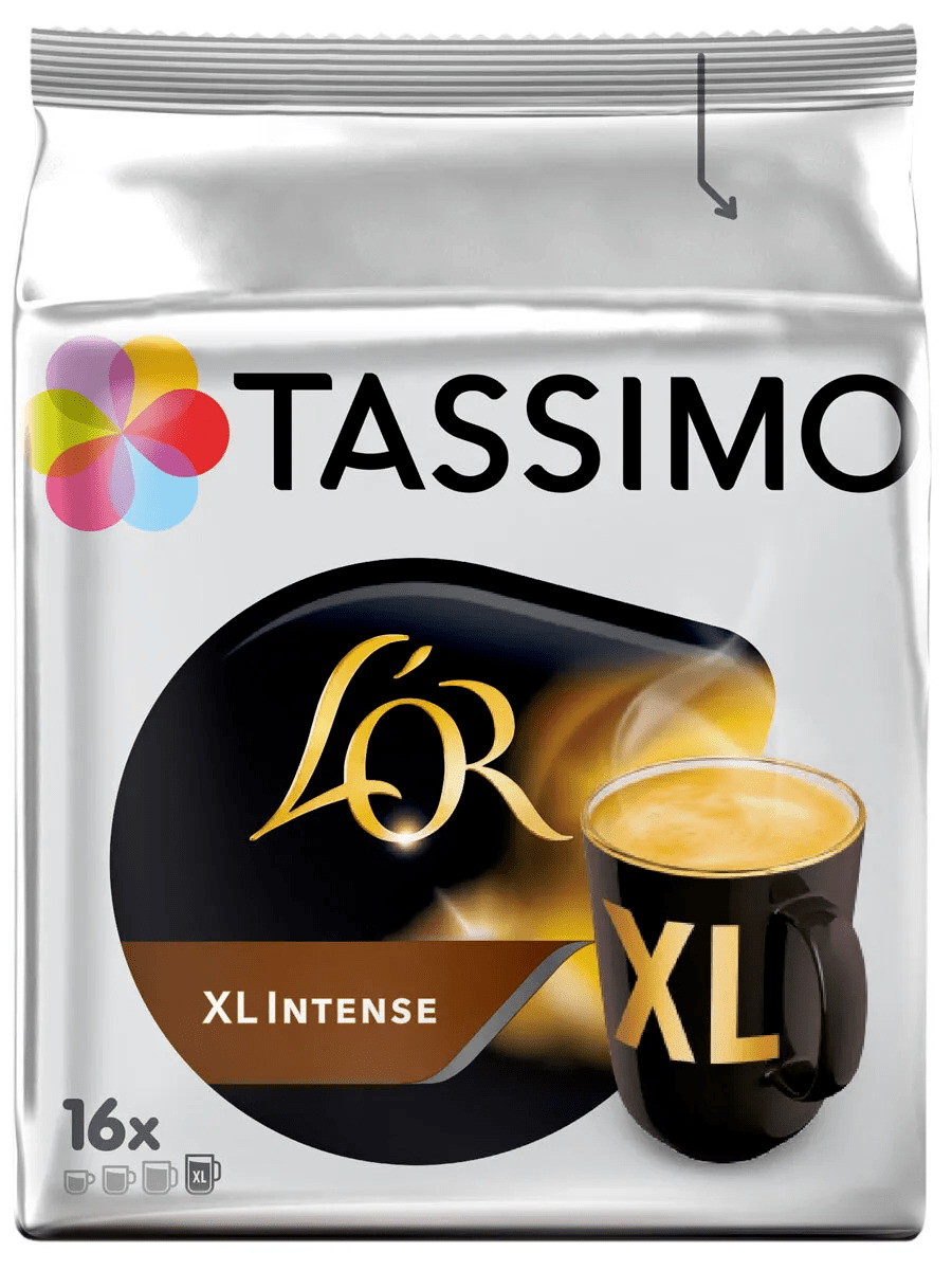 Кофе в капсулах Tassimo L'or Xl Intense, 16 капсул